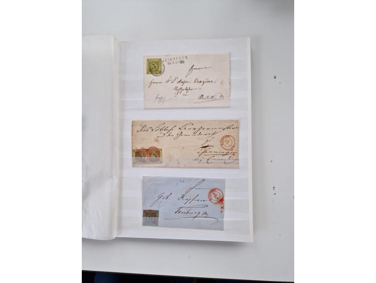 1750/1880 (ca.), umfangreicher Sammlungsbestand von ca. 220 Briefen, Ganzsachen und Postscheinen in unterschiedlicher Erhaltu