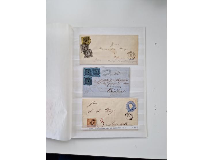 1750/1880 (ca.), umfangreicher Sammlungsbestand von ca. 220 Briefen, Ganzsachen und Postscheinen in unterschiedlicher Erhaltu