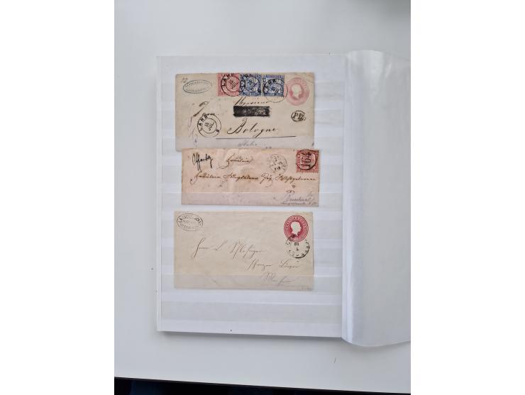 1750/1880 (ca.), umfangreicher Sammlungsbestand von ca. 220 Briefen, Ganzsachen und Postscheinen in unterschiedlicher Erhaltu