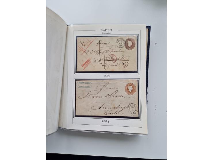 1750/1880 (ca.), umfangreicher Sammlungsbestand von ca. 220 Briefen, Ganzsachen und Postscheinen in unterschiedlicher Erhaltu