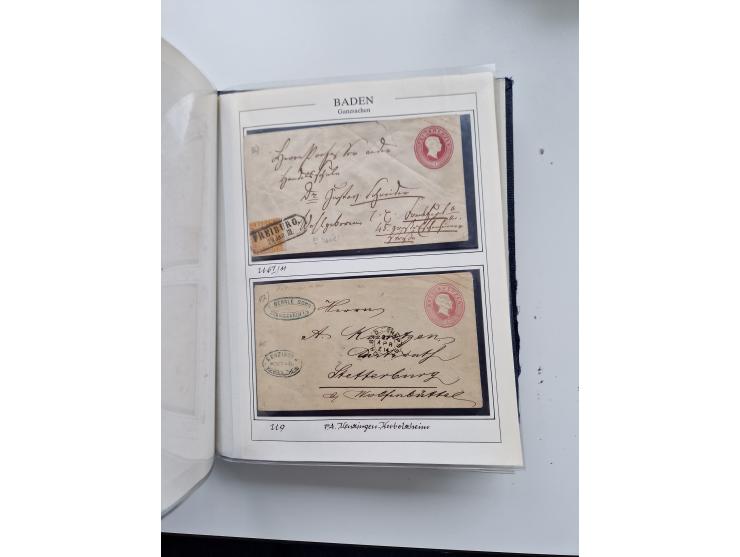 1750/1880 (ca.), umfangreicher Sammlungsbestand von ca. 220 Briefen, Ganzsachen und Postscheinen in unterschiedlicher Erhaltu