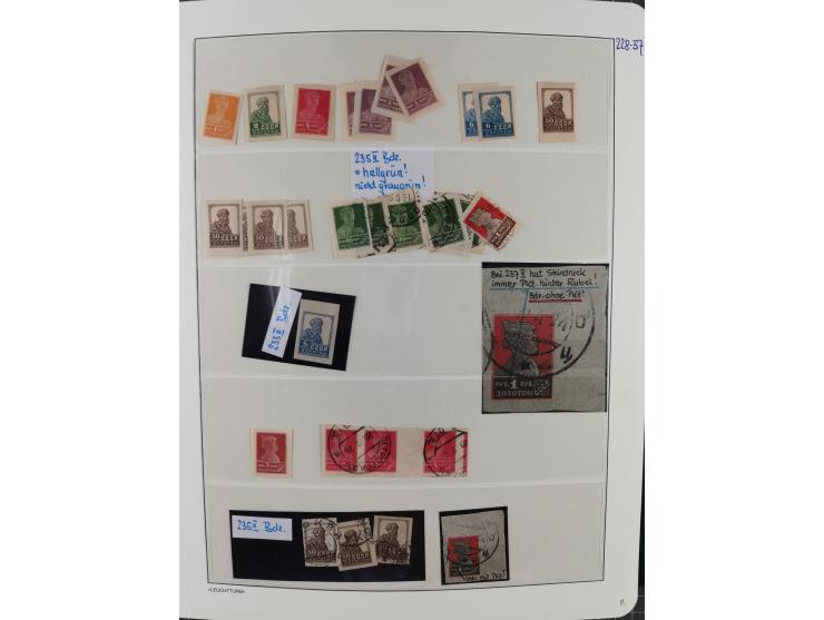 1923/64 (ca.), extensive mint never hinged/unused and used collection, incl. Control Exchange Stamps, some duplicates and bet