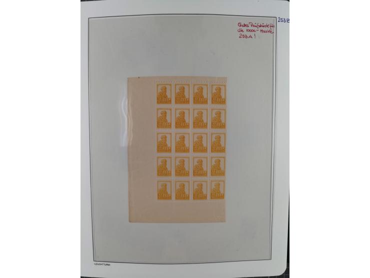 1923/64 (ca.), extensive mint never hinged/unused and used collection, incl. Control Exchange Stamps, some duplicates and bet