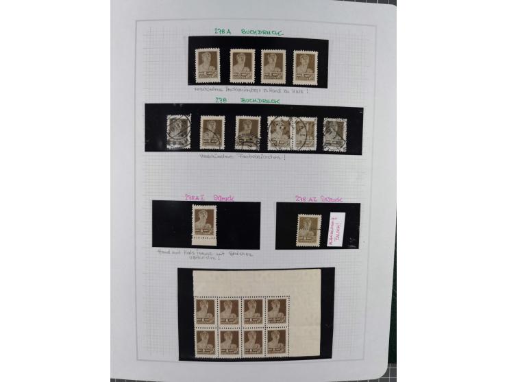 1923/64 (ca.), extensive mint never hinged/unused and used collection, incl. Control Exchange Stamps, some duplicates and bet