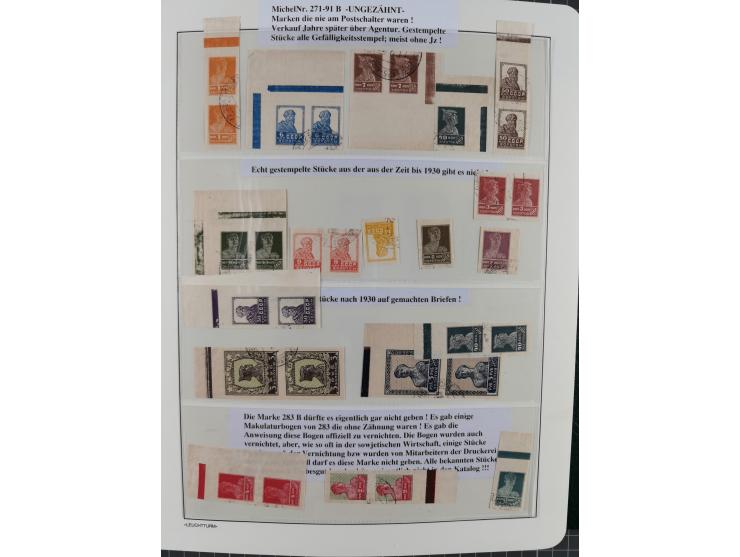 1923/64 (ca.), extensive mint never hinged/unused and used collection, incl. Control Exchange Stamps, some duplicates and bet