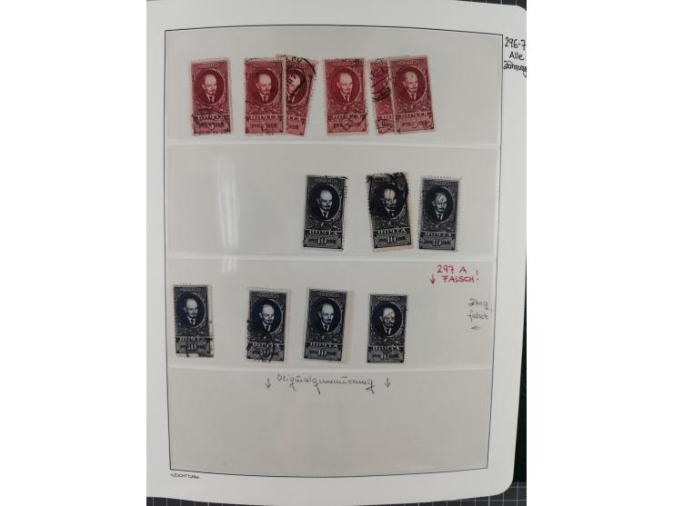 1923/64 (ca.), extensive mint never hinged/unused and used collection, incl. Control Exchange Stamps, some duplicates and bet