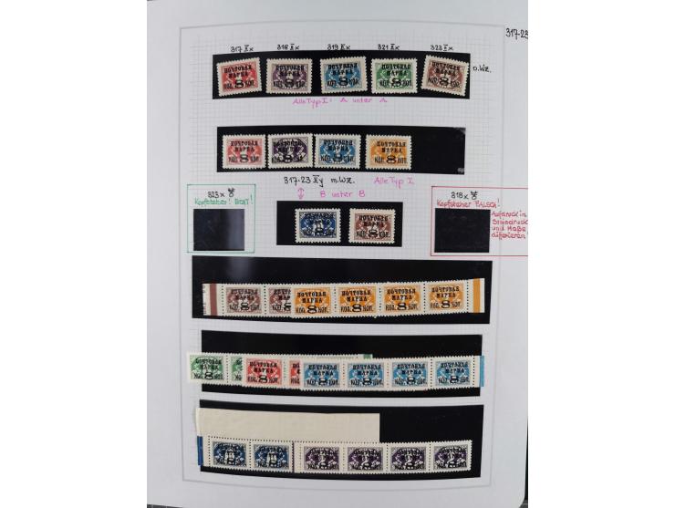 1923/64 (ca.), extensive mint never hinged/unused and used collection, incl. Control Exchange Stamps, some duplicates and bet