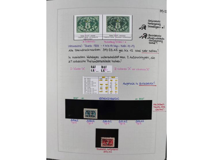 1923/64 (ca.), extensive mint never hinged/unused and used collection, incl. Control Exchange Stamps, some duplicates and bet