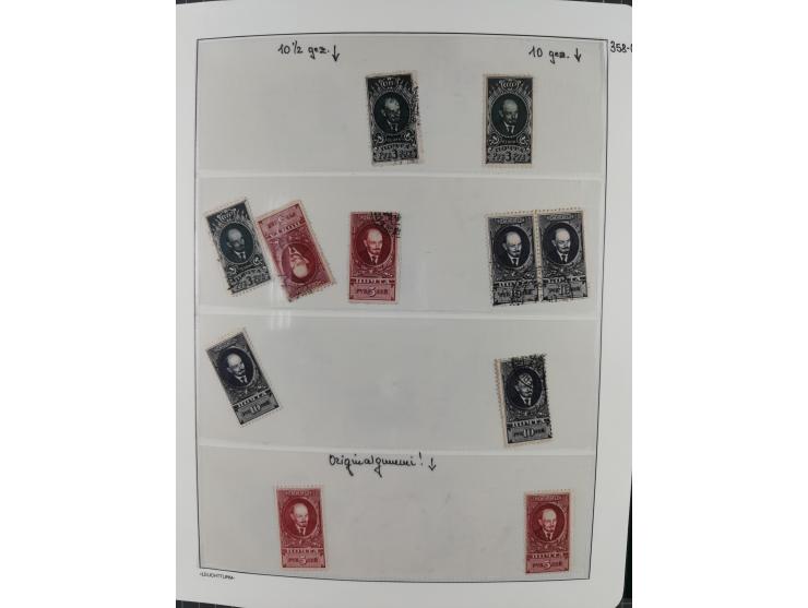 1923/64 (ca.), extensive mint never hinged/unused and used collection, incl. Control Exchange Stamps, some duplicates and bet