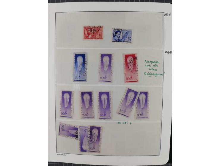 1923/64 (ca.), extensive mint never hinged/unused and used collection, incl. Control Exchange Stamps, some duplicates and bet