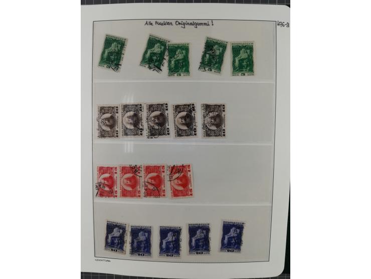 1923/64 (ca.), extensive mint never hinged/unused and used collection, incl. Control Exchange Stamps, some duplicates and bet