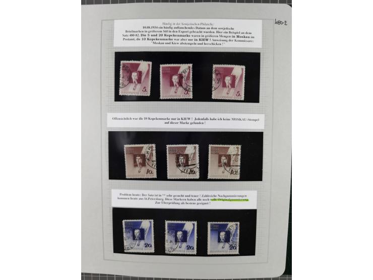 1923/64 (ca.), extensive mint never hinged/unused and used collection, incl. Control Exchange Stamps, some duplicates and bet