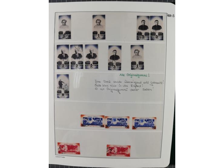 1923/64 (ca.), extensive mint never hinged/unused and used collection, incl. Control Exchange Stamps, some duplicates and bet