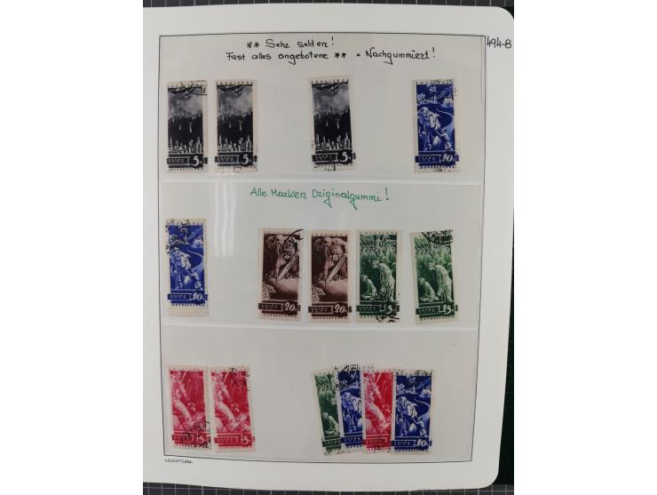 1923/64 (ca.), extensive mint never hinged/unused and used collection, incl. Control Exchange Stamps, some duplicates and bet