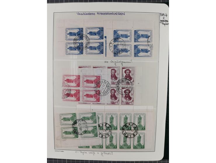 1923/64 (ca.), extensive mint never hinged/unused and used collection, incl. Control Exchange Stamps, some duplicates and bet