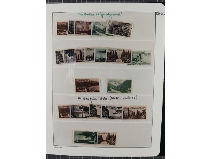 1923/64 (ca.), extensive mint never hinged/unused and used collection, incl. Control Exchange Stamps, some duplicates and bet