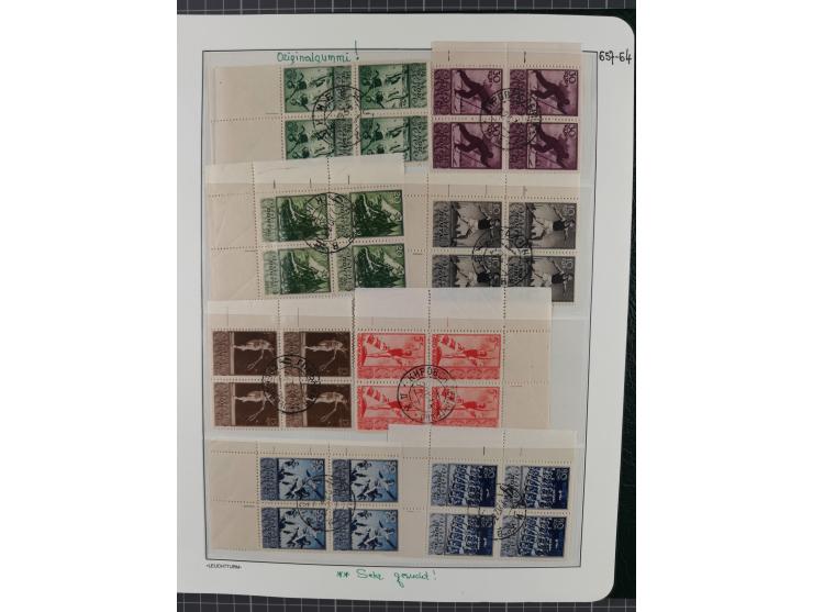 1923/64 (ca.), extensive mint never hinged/unused and used collection, incl. Control Exchange Stamps, some duplicates and bet
