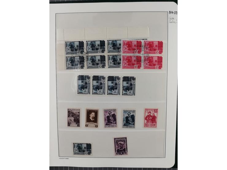 1923/64 (ca.), extensive mint never hinged/unused and used collection, incl. Control Exchange Stamps, some duplicates and bet