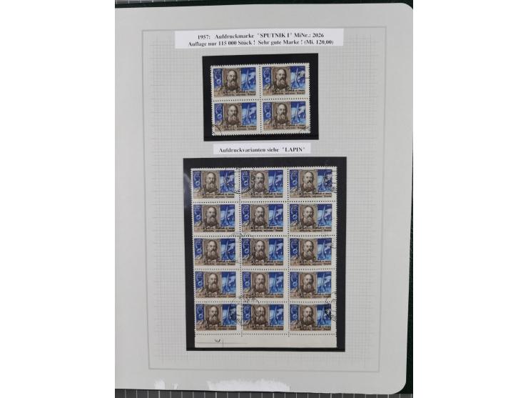 1923/64 (ca.), extensive mint never hinged/unused and used collection, incl. Control Exchange Stamps, some duplicates and bet