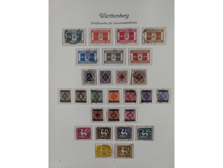 1851/1920, interessante gestempelte Sammlung mit 27 Briefen, dabei “MERGENTHEIM” L2 klar auf 1851 6 Kr. auf Brief nach Würzbu