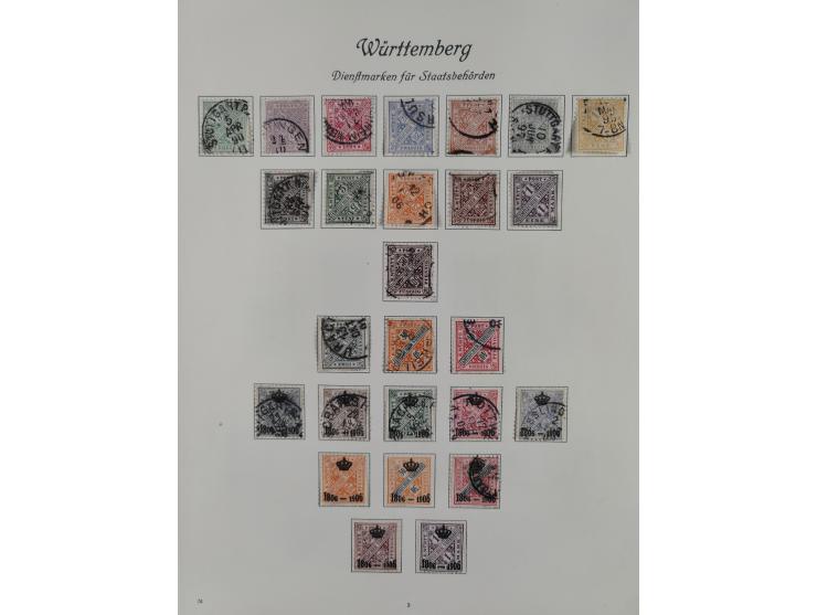 1851/1920, interessante gestempelte Sammlung mit 27 Briefen, dabei “MERGENTHEIM” L2 klar auf 1851 6 Kr. auf Brief nach Würzbu