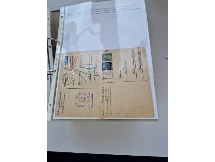 1870/2010 (ca.), Bruchsal und Umgebung, umfangreiche Heimatsammlung in 39 Ringordnern etwas unkonventionell, aber nichtsdesto