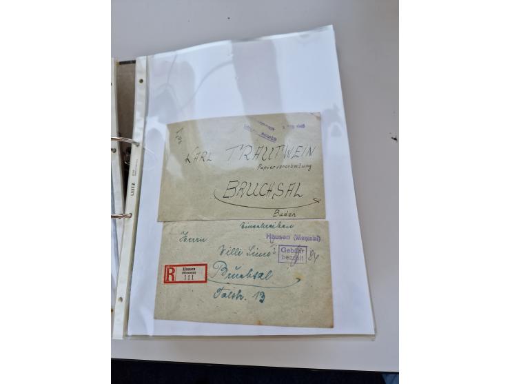 1870/2010 (ca.), Bruchsal und Umgebung, umfangreiche Heimatsammlung in 39 Ringordnern etwas unkonventionell, aber nichtsdesto