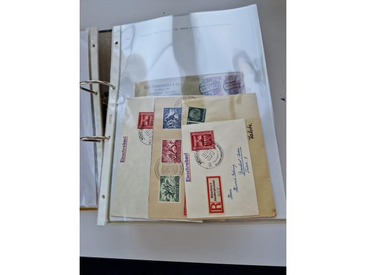 1870/2010 (ca.), Bruchsal und Umgebung, umfangreiche Heimatsammlung in 39 Ringordnern etwas unkonventionell, aber nichtsdesto