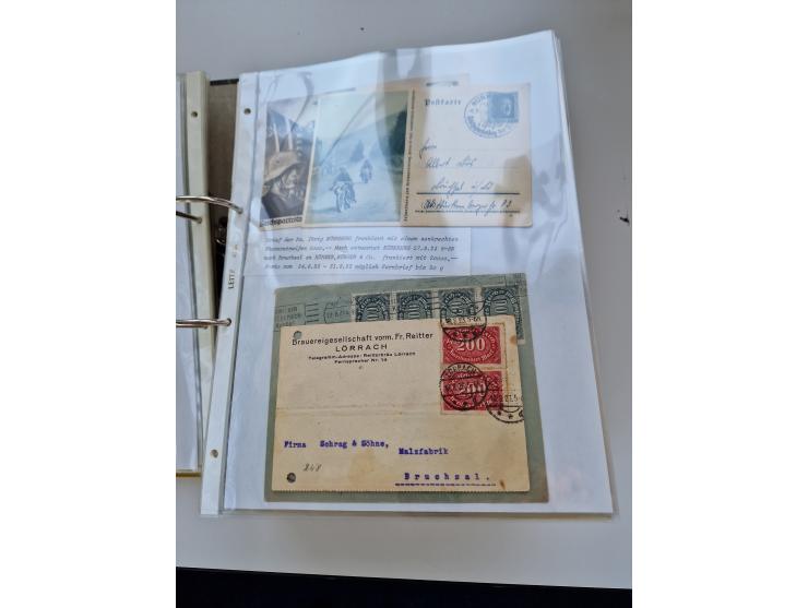 1870/2010 (ca.), Bruchsal und Umgebung, umfangreiche Heimatsammlung in 39 Ringordnern etwas unkonventionell, aber nichtsdesto