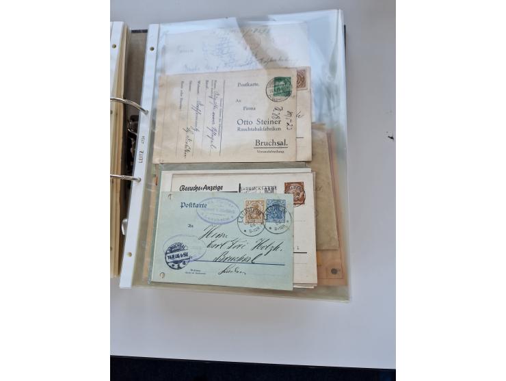 1870/2010 (ca.), Bruchsal und Umgebung, umfangreiche Heimatsammlung in 39 Ringordnern etwas unkonventionell, aber nichtsdesto