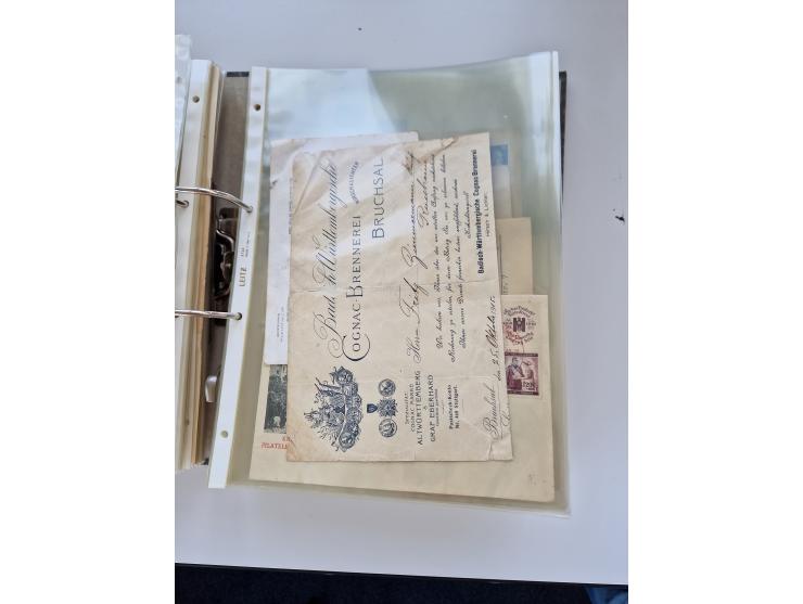 1870/2010 (ca.), Bruchsal und Umgebung, umfangreiche Heimatsammlung in 39 Ringordnern etwas unkonventionell, aber nichtsdesto
