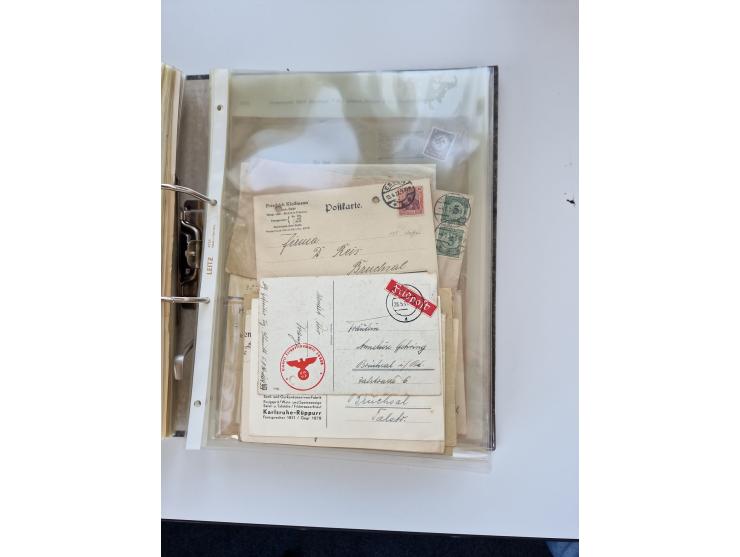 1870/2010 (ca.), Bruchsal und Umgebung, umfangreiche Heimatsammlung in 39 Ringordnern etwas unkonventionell, aber nichtsdesto