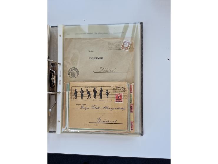 1870/2010 (ca.), Bruchsal und Umgebung, umfangreiche Heimatsammlung in 39 Ringordnern etwas unkonventionell, aber nichtsdesto