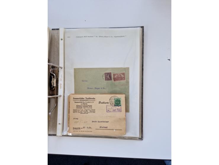 1870/2010 (ca.), Bruchsal und Umgebung, umfangreiche Heimatsammlung in 39 Ringordnern etwas unkonventionell, aber nichtsdesto