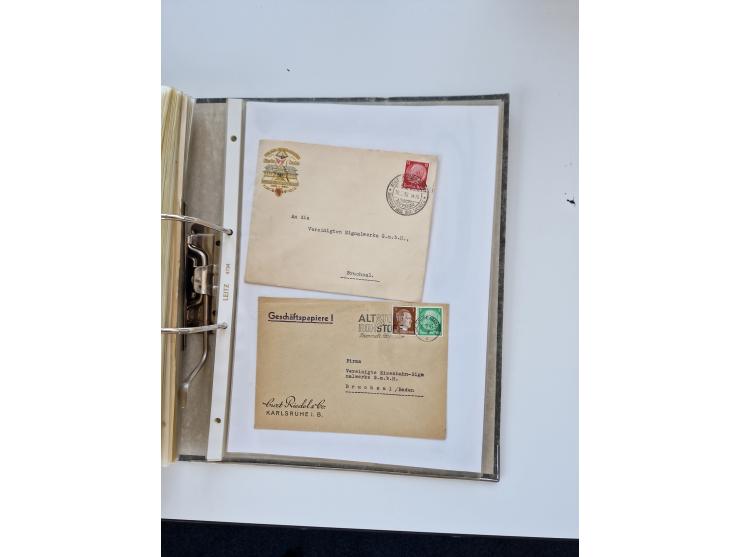 1870/2010 (ca.), Bruchsal und Umgebung, umfangreiche Heimatsammlung in 39 Ringordnern etwas unkonventionell, aber nichtsdesto