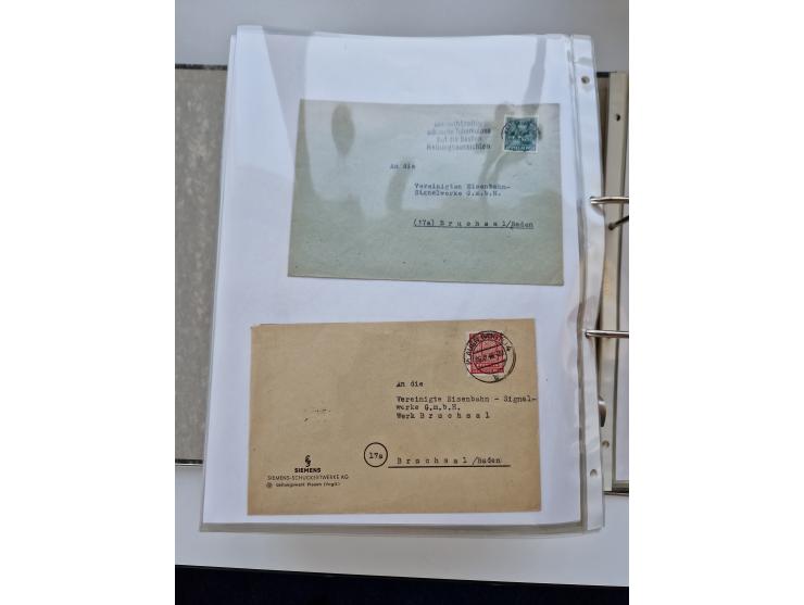 1870/2010 (ca.), Bruchsal und Umgebung, umfangreiche Heimatsammlung in 39 Ringordnern etwas unkonventionell, aber nichtsdesto