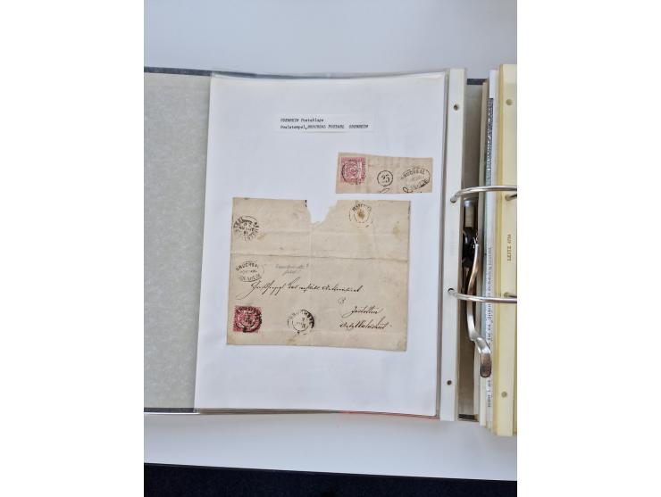 1870/2010 (ca.), Bruchsal und Umgebung, umfangreiche Heimatsammlung in 39 Ringordnern etwas unkonventionell, aber nichtsdesto