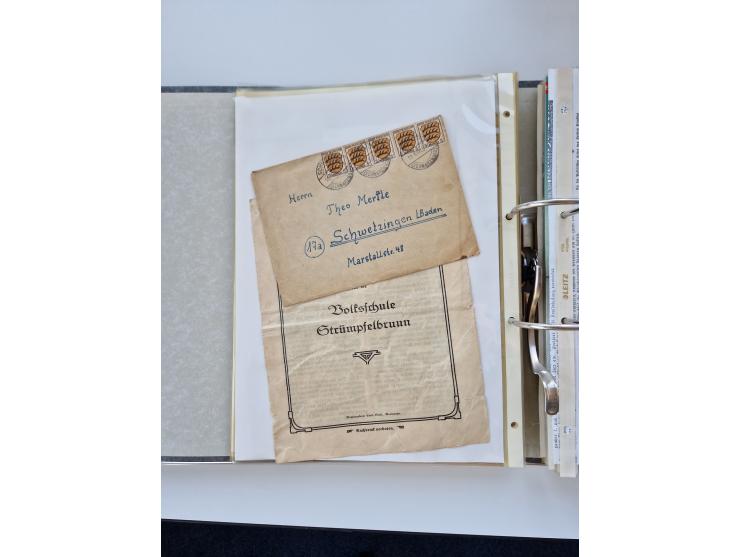 1870/2010 (ca.), Bruchsal und Umgebung, umfangreiche Heimatsammlung in 39 Ringordnern etwas unkonventionell, aber nichtsdesto