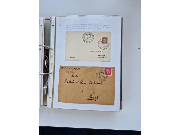 1870/2010 (ca.), Bruchsal und Umgebung, umfangreiche Heimatsammlung in 39 Ringordnern etwas unkonventionell, aber nichtsdesto