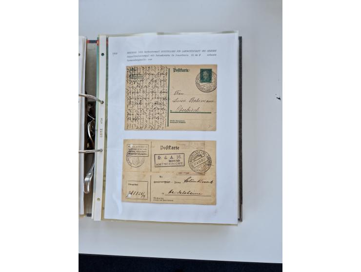 1870/2010 (ca.), Bruchsal und Umgebung, umfangreiche Heimatsammlung in 39 Ringordnern etwas unkonventionell, aber nichtsdesto