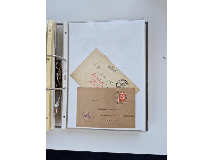 1870/2010 (ca.), Bruchsal und Umgebung, umfangreiche Heimatsammlung in 39 Ringordnern etwas unkonventionell, aber nichtsdesto