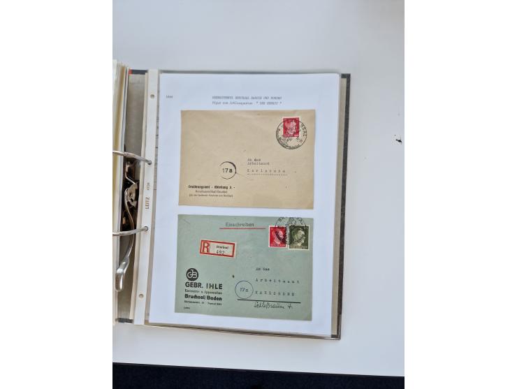 1870/2010 (ca.), Bruchsal und Umgebung, umfangreiche Heimatsammlung in 39 Ringordnern etwas unkonventionell, aber nichtsdesto