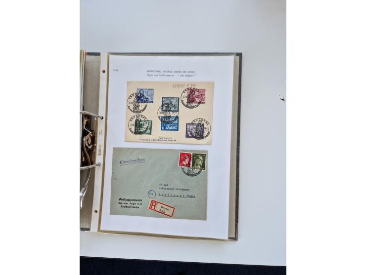 1870/2010 (ca.), Bruchsal und Umgebung, umfangreiche Heimatsammlung in 39 Ringordnern etwas unkonventionell, aber nichtsdesto