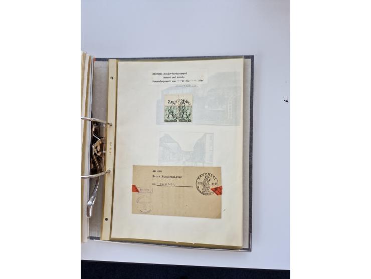 1870/2010 (ca.), Bruchsal und Umgebung, umfangreiche Heimatsammlung in 39 Ringordnern etwas unkonventionell, aber nichtsdesto