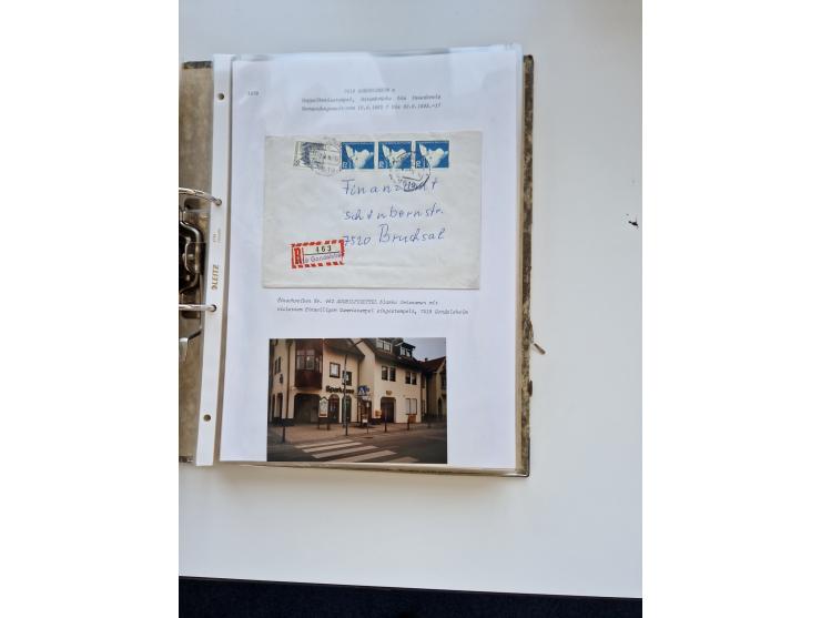 1870/2010 (ca.), Bruchsal und Umgebung, umfangreiche Heimatsammlung in 39 Ringordnern etwas unkonventionell, aber nichtsdesto