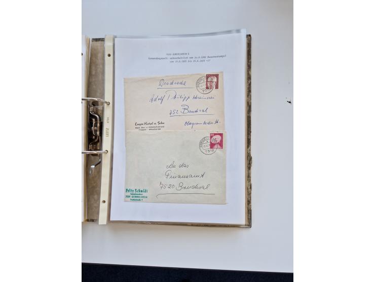 1870/2010 (ca.), Bruchsal und Umgebung, umfangreiche Heimatsammlung in 39 Ringordnern etwas unkonventionell, aber nichtsdesto