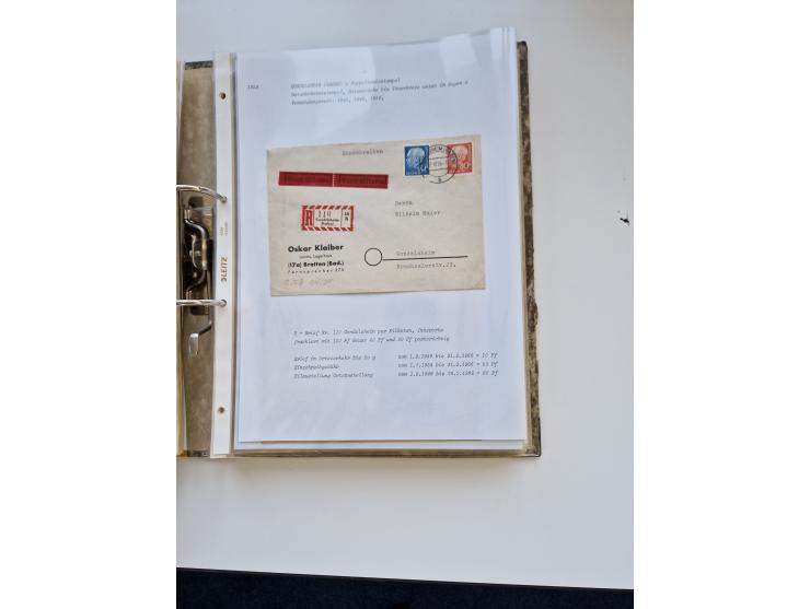 1870/2010 (ca.), Bruchsal und Umgebung, umfangreiche Heimatsammlung in 39 Ringordnern etwas unkonventionell, aber nichtsdesto