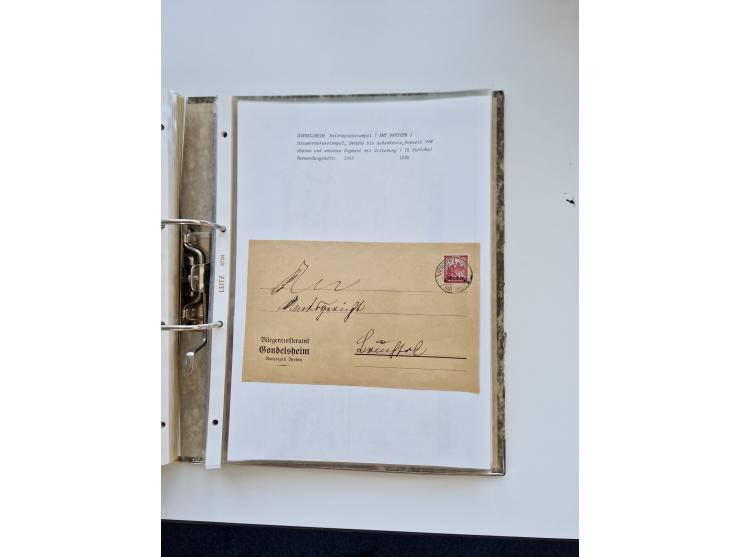 1870/2010 (ca.), Bruchsal und Umgebung, umfangreiche Heimatsammlung in 39 Ringordnern etwas unkonventionell, aber nichtsdesto