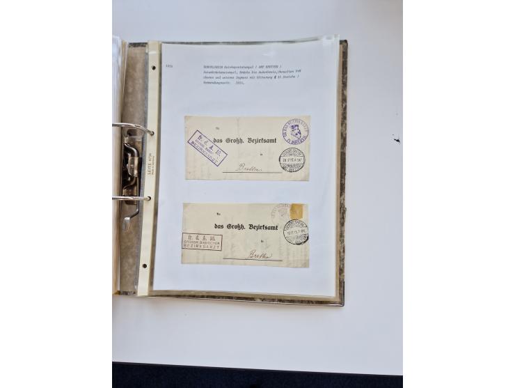 1870/2010 (ca.), Bruchsal und Umgebung, umfangreiche Heimatsammlung in 39 Ringordnern etwas unkonventionell, aber nichtsdesto