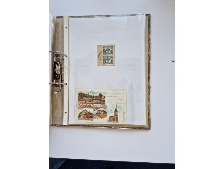 1870/2010 (ca.), Bruchsal und Umgebung, umfangreiche Heimatsammlung in 39 Ringordnern etwas unkonventionell, aber nichtsdesto